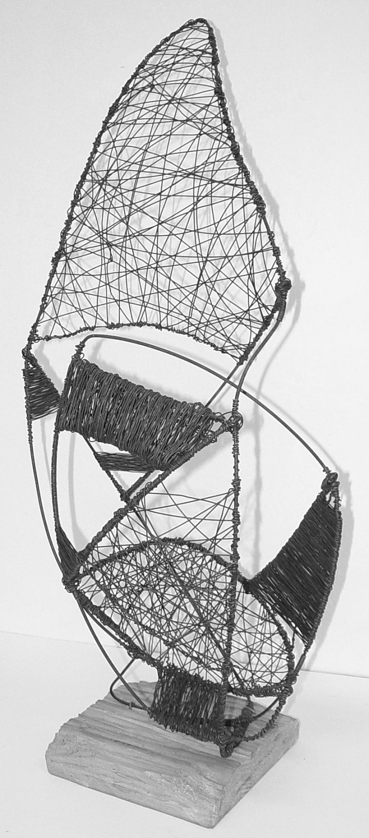 Wire abstract sculpture